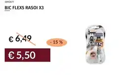 Prezzemolo e Vitale Bic flex5 rasoi x3 offerta