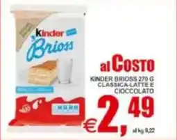 Pewex Kinder brioss classica, latte e cioccolato offerta