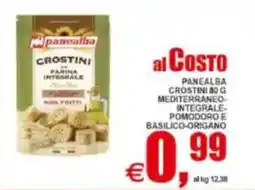 Pewex Panealba crostini mediterraneo integrale pomodoro e basilico origano offerta
