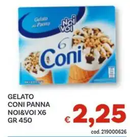 Vivo Supermercati Gelato coni panna NOI&VOI offerta