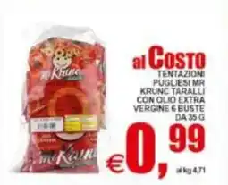 Pewex Tentazioni pugliesi mr krunc taralli con olio extra vergine 6 buste offerta