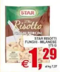 Pewex Star risotti funghi, milanese offerta