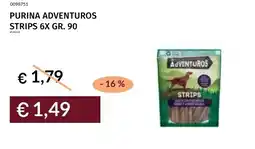 Prezzemolo e Vitale Purina adventuros strips 6x offerta
