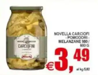 Pewex Novella carciofi pomodori, melanzane offerta