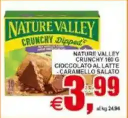 Pewex Nature valley crunchy, cioccolato al latte, caramello salato offerta