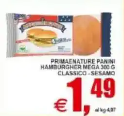 Pewex Primaenature panini hamburgher mega classico, sesamo offerta
