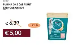 Prezzemolo e Vitale Purina one cat adult salmone offerta