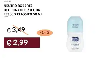 Prezzemolo e Vitale Neutro roberts deodorante roll on fresco classico offerta