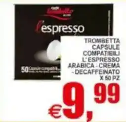 Pewex Trombetta capsule compatibili l'espresso offerta