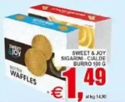 Pewex Sweet & joy sigarini cialde burro offerta