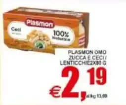 Pewex Plasmon omo zucca e ceci lenticchie offerta