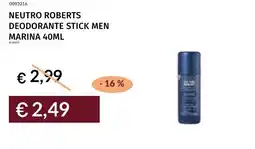 Prezzemolo e Vitale Neutro roberts deodorante stick men marina offerta