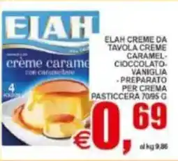 Pewex Elah creme da tavola creme caramel cioccolato vaniglia offerta