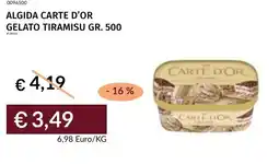 Prezzemolo e Vitale Algida carte d'or gelato tiramisu offerta