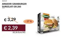 Prezzemolo e Vitale Amadori granburger surgelati offerta