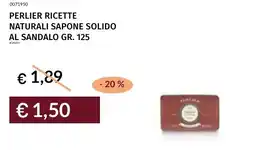 Prezzemolo e Vitale Perlier ricette naturali sapone solido al sandalo offerta