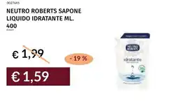 Prezzemolo e Vitale Neutro roberts sapone liquido idratante offerta