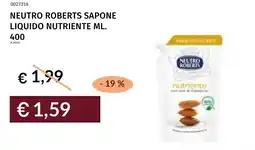 Prezzemolo e Vitale Neutro roberts sapone liquido nutriente offerta