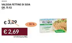 Prezzemolo e Vitale Valsoia fettine di soia offerta