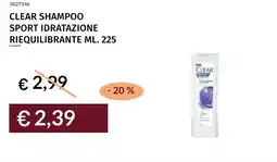 Prezzemolo e Vitale Clear shampoo sport idratazione riequilibrante offerta