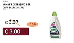 Prezzemolo e Vitale Winni's detersivo per capi scuri offerta