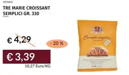 Prezzemolo e Vitale Tre marie croissant semplici offerta