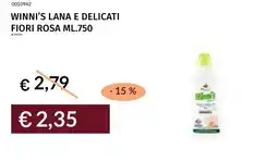 Prezzemolo e Vitale Winni's lana e delicati fiori rosa offerta