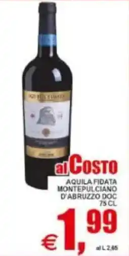 Pewex Aquila fidata montepulciano d'abruzzo doc offerta