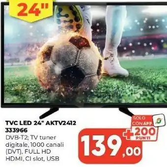 Orizzonte Led 24'' aktv2412 333966 offerta