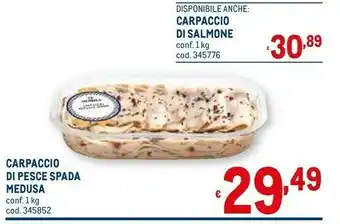 Carpaccio di pesce spada