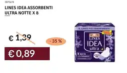 Prezzemolo e Vitale Lines idea assorbenti ultra notte x 8 offerta