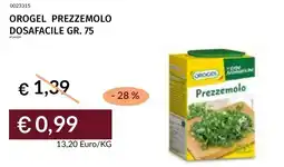 Prezzemolo e Vitale Orogel prezzemolo dosafacile offerta