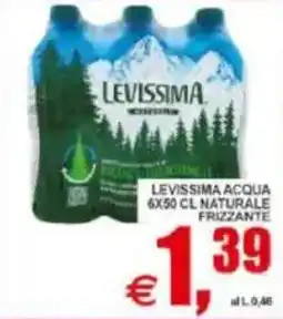 Pewex Levissima acqua naturale frizzante offerta