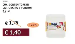 Prezzemolo e Vitale Cuki contenitore in cartoncino 8 porzioni x 2 pz offerta