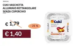 Prezzemolo e Vitale Cuki vaschetta alluminio rettangolare senza coperchio offerta
