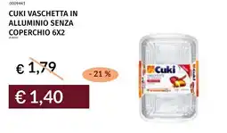 Prezzemolo e Vitale Cuki vaschetta in alluminio senza coperchio 6x2 offerta