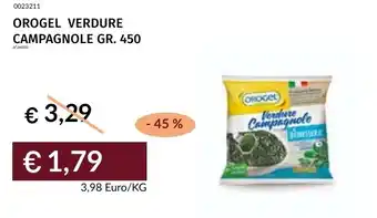 Prezzemolo e Vitale Orogel verdure campagnole offerta