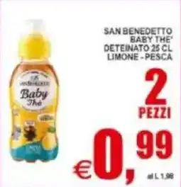 Pewex SAN BENEDETTO BABY THE DETEINATO, limone, pesca offerta