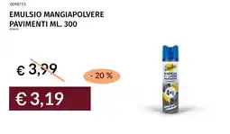 Prezzemolo e Vitale Emulsio mangiapolvere pavimenti offerta