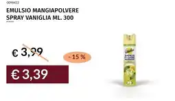Prezzemolo e Vitale Emulsio mangiapolvere spray vaniglia offerta