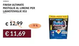 Prezzemolo e Vitale Finish ultimate pastiglie al limone per lavastoviglie x53 offerta