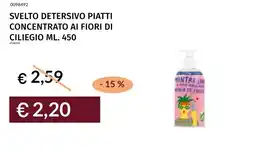 Prezzemolo e Vitale Svelto detersivo piatti concentrato ai fiori di ciliegio offerta