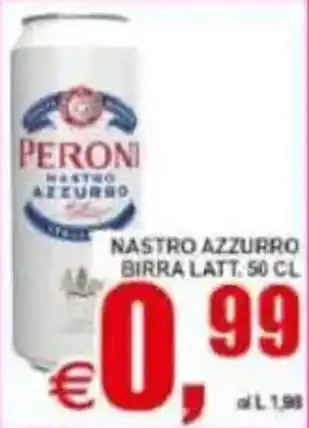 Pewex Nastro azzurro birra offerta