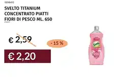 Prezzemolo e Vitale Svelto titanium concentrato piatti fiori di pesco offerta