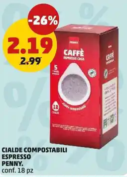 PENNY Cialde compostabili espresso PENNY offerta