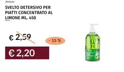 Prezzemolo e Vitale Svelto detersivo per piatti concentrato al limone offerta