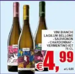 Pewex Vini bianchi lagilum bellone, sauvignon, chardonnay, vermentino igt offerta