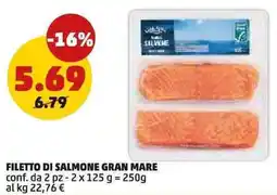 PENNY Filetto di salmone GRAN MARE offerta