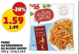 PENNY Penne all'arrabbiata GLI ALLEGRI SAPORI offerta