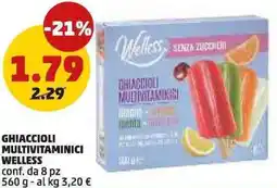 PENNY Ghiaccioli multivitaminici WELLESS offerta